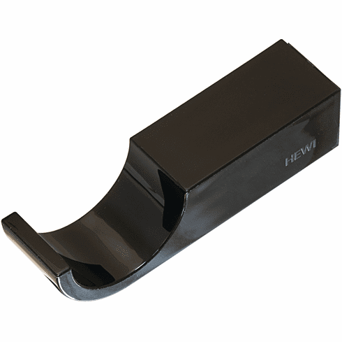 Hafele Single Coat Hook, Polyamide, 80 x 20 x 20 mm, HEWI, Jet black, Item# 842.61.690, 84261690, 842-61-690