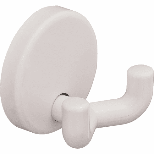 Hafele Wardrobe Hook, Polyamide, Round Rose, HEWI, Pure white, rose ⌀40 mm, Item# 842.62.199, 84262199, 842-62-199