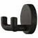 Hafele Wardrobe Hook, Polyamide, Round Rose, HEWI, Depth: 44 mm, glossy jet black, Item# 842.62.290, 84262290, 842-62-290