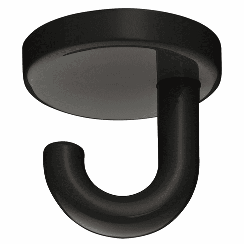 Hafele Single Coat Hook, HEWI, Polyamide, Ceiling Mounting, Wide range of colors, Jet Black; Height 50 mm; Diameter:50 mm, Item# 842.64.290, 84264290, 842-64-290
