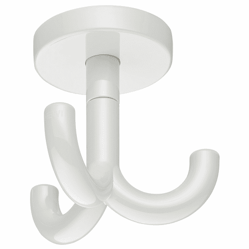 Hafele Triple Ceiling Hook, Polyamide, Single Color, Hewi, Pure white, Item# 842.65.299, 84265299, 842-65-299