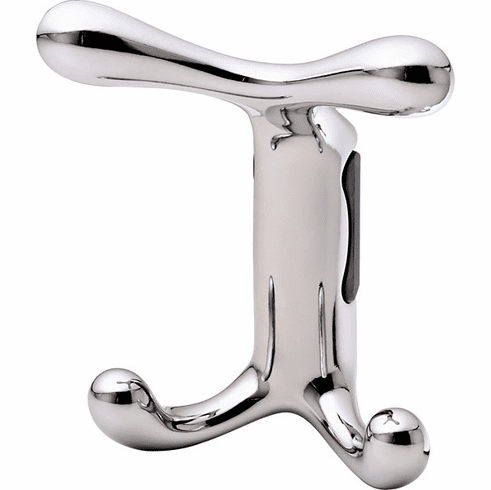 Hafele Hat & Coat Hook, 90 x 60 x 110 mm ( W x D x H), Lago di Como Collection, Polished chrome, Item# 843.81.200, 84381200, 843-81-200