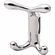 Hafele Hat & Coat Hook, 90 x 60 x 110 mm ( W x D x H), Lago di Como Collection, Satin nickel, Item# 843.81.600, 84381600, 843-81-600