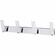 Hafele Wardrobe Hook, 102 x 61 x 433 mm (H x D x L), Bella Italiana Collection, Polished chrome, Item# 844.69.230, 84469230, 844-69-230