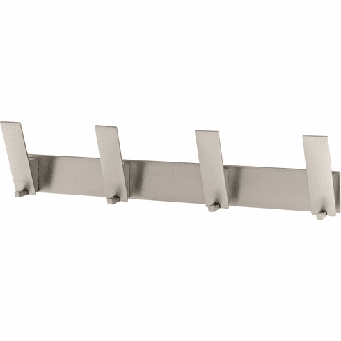 Hafele Wardrobe Hook, 102 x 61 x 433 mm (H x D x L), Bella Italiana Collection, Stainless steel look, Item# 844.69.630, 84469630, 844-69-630