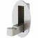 Hafele Wardrobe Hook, Stainless steel, for folding, Hold-in function with magnet, satin brushed, Item# 844.76.001, 84476001, 844-76-001
