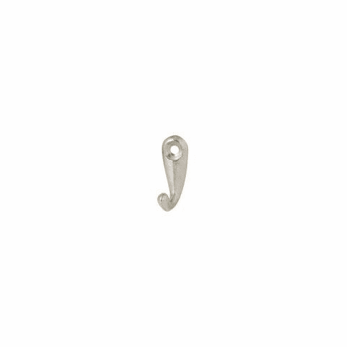 Hafele Wardrobe Hook, 30 x 22 x 13 mm (H x D x W), Polished aluminum, Item# 845.00.809, 84500809, 845-00-809