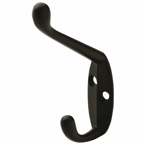 Hafele Coat Hook, 18 x 55 x 90 mm (W x D x H), Dark oil-rubbed bronze, Item# 845.01.300, 84501300, 845-01-300