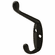 Hafele Coat Hook, 18 x 55 x 90 mm (W x D x H), Dark oil-rubbed bronze, Item# 845.01.300, 84501300, 845-01-300