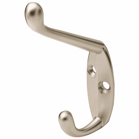Hafele Coat Hook, 18 x 55 x 90 mm (W x D x H), Matt nickel, Item# 845.01.600, 84501600, 845-01-600