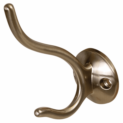Hafele Hat & Coat Hook, 38 x 75 x 92 mm (W x D x H), matt gold, Item# 845.05.730, 84505730, 845-05-730