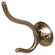 Hafele Hat & Coat Hook, 38 x 75 x 92 mm (W x D x H), matt gold, Item# 845.05.730, 84505730, 845-05-730