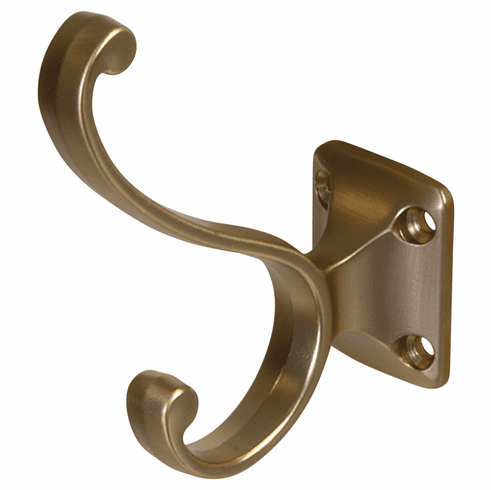 Hafele Hat & Coat Hook, 32 x 78 x 91 mm (W x D x H), Matt gold, Item# 845.08.740, 84508740, 845-08-740