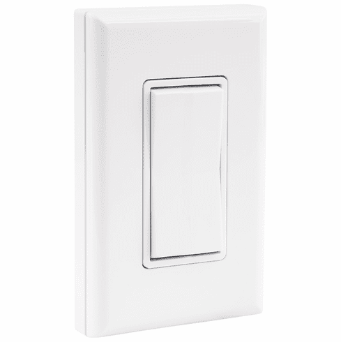 Hafele Wall Switch, Battery-Free Wireless, For Use with Häfele Press and Pair and Connect Mesh Distributors, single, Item# 850.00.940, 85000940, 850-00-940