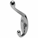 Hafele Coat Hook, 18 x 55 x 90 mm (W x D x H), Polished chrome, Item# 885.06.209, 88506209, 885-06-209