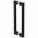 Hafele Door Pull, Black, Back-to-Back, CTC: 384 mm, Item# 901.00.573, 90100573, 901-00-573