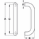 Hafele Pull Handle, Polyamide, Hewi, 550, Stone gray, Item# 908.03.895, 90803895, 908-03-895
