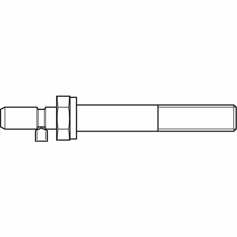 Hafele Mounting Set, Back-To-Back, for Pull Handles, Straight support for Wood Doors, For door thickness: (1 7/8 - 2 1/16") 48 - 52 mm, Item# 909.03.872, 90903872, 909-03-872