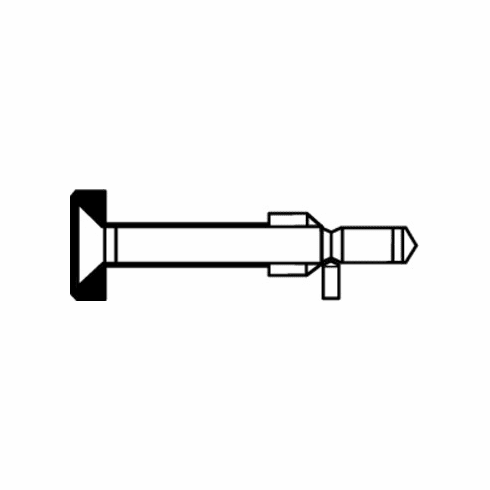 Hafele Mounting Set, One-Sided with Decorative Rose, for Pull Handles, Visible, straight support for wood doors, Wood Door Thickness: (1 3/4 - 1 15/16") 45 - 49 mm, Item# 909.03.881, 90903881, 909-03-881