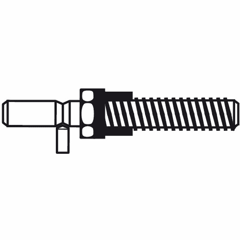 Hafele Mounting Set, Back-to-Back, for Pull Handles, for Glass Doors, Glass Thickness: (5/16" - 1/2") 8 - 12 mm, Item# 909.03.900, 90903900, 909-03-900