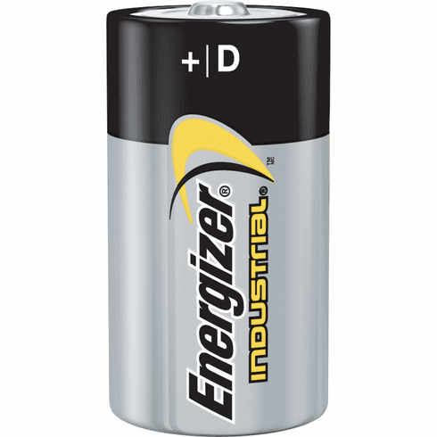 Hafele Energizer Industrial Battery, Alkaline, Size D, 1.5v, 12 pack, Model DBATEN, Item# 910.54.955, 91054955, 910-54-955
