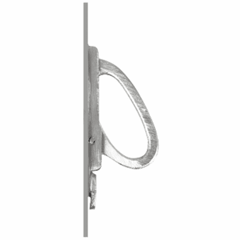 Hafele Front Drop Pocket Door Edge Pull, for Sliding Doors, without Lock Case, Polished nickel, Item# 911.26.246, 91126246, 911-26-246