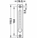 Hafele Front Drop Pocket Door Edge Pull, for Sliding Doors, without Lock Case, Polished nickel, Item# 911.26.246, 91126246, 911-26-246