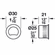 Hafele Front Handle, for Mortise Locks on Sliding Doors, Chrome-plated polished, Item# 911.26.326, 91126326, 911-26-326