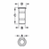 Hafele Strike, Dust Proof, for Flush Bolts, Cast in pattern, dim. A: ?11 mm, dim. B: Ø 15 mm, Item# 911.62.062, 91162062, 911-62-062