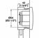 Hafele Additional Wall Reader, WT 100, Tag-itTM ISO, Dialock®, Plastic, anthracite/silver colored, Item# 917.41.950, 91741950, 917-41-950