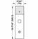 Hafele 917.64.840 DT750 Exterior Module, without lever, stainless steel, satin (1 piece), 91764840, 917-64-840