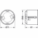 Hafele Cavity wall box, for WT wall terminal, Item# 917.91.039, 91791039, 917-91-039