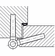Hafele Drill-in hinge, Startec Fl 2, For rebated interior doors up to 100 kg, steel, white galvanized, Item# 922.24.190, 92224190, 922-24-190