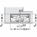Hafele Concealed Hinge, TECTUS TE 340 3D, 3D adjustable, size 160 mm, Satin nickel, Item# 924.17.171, 92417171, 924-17-171