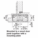 Hafele Concealed Hinge, TECTUS TE 340 3D, 3D adjustable, size 160 mm, bronze finish light, Item# 924.17.174, 92417174, 924-17-174