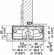 Hafele Cover Plate, TECTUS TE 340/541 3D Frame Door Hinges, frame side, Stainless steel effect, Item# 924.17.205, 92417205, 924-17-205