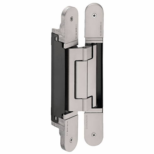 Hafele Concealed Hinge, TECTUS TE 640 3D, concealed, 3D adjustable, size 240 mm, Satin nickel look, Item# 924.17.424, 92417424, 924-17-424