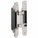 Hafele Concealed Hinge, TECTUS TE 640 3D A8, concealed, 3D adjustable, size 240 mm, polished nickel, Item# 924.17.573, 92417573, 924-17-573