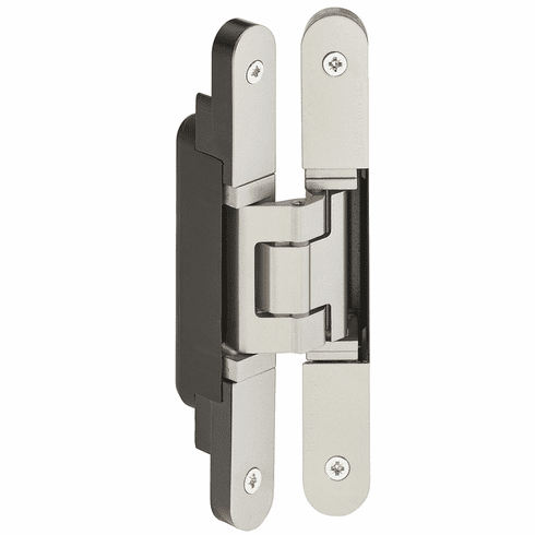 Hafele Concealed Hinge, TECTUS TE 240 3D, 3D adjustable, size 155 mm, Satin nickel look (F2), Item# 924.18.922, 92418922, 924-18-922