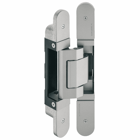 Hafele Concealed Hinge, TECTUS TE 645 3D, concealed, 3D adjustable, size 280 mm, Satin chrome look, Item# 924.19.004, 92419004, 924-19-004