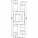 Hafele Concealed Hinge, TECTUS TE 645 3D, concealed, 3D adjustable, size 280 mm, Satin chrome look, Item# 924.19.004, 92419004, 924-19-004