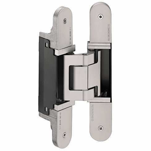 Hafele Concealed Hinge, TECTUS TE 540 3D A8, 3D adjustable, size 200 mm, Matt deep black (RAL9005), Item# 924.19.337, 92419337, 924-19-337