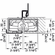 Hafele Concealed Hinge, TECTUS TE 640 3D, concealed, 3D adjustable, size 240 mm, bronze metallic, Item# 924.19.450, 92419450, 924-19-450