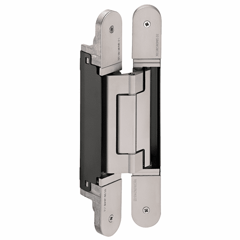 Hafele Concealed Hinge, TECTUS TE 640 3D, concealed, 3D adjustable, size 240 mm, Satin nickel, Item# 924.19.471, 92419471, 924-19-471