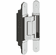 Hafele Concealed Hinge, TECTUS TE 640 3D A8, concealed, 3D adjustable, size 240 mm, Satin nickel, Item# 924.19.571, 92419571, 924-19-571