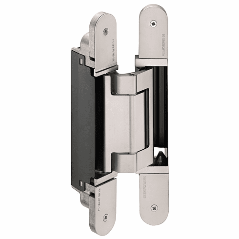 Hafele Concealed Hinge, TECTUS TE 640 3D A8, concealed, 3D adjustable, size 240 mm, Satin nickel, Item# 924.19.571, 92419571, 924-19-571