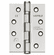 Hafele Butt Hinge, Startec, Stainless Steel, 4" x 3", Model: DHB 3222, matt, Item# 926.98.040, 92698040, 926-98-040