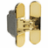 Hafele Door Hinge, Startec H2, 3D adjustable, size 95 mm, Polished gold, left-hand or right-hand, Item# 927.91.548, 92791548, 927-91-548
