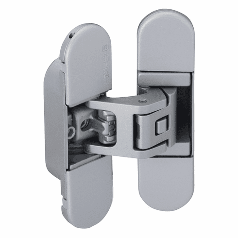 Hafele Door hinge, Startec H7, concealed, for flush interior doors up to 50/70 kg, 3D adjustable, size 111.5 mm, Satin chrome, Item# 927.91.754, 92791754, 927-91-754