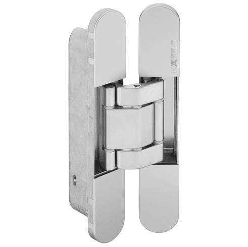Hafele Door Hinge, Startec , Concealed, Mortise, 3D Adjustable, 3D adjustable, size 200 mm, Matt chrome, Item# 927.91.824, 92791824, 927-91-824